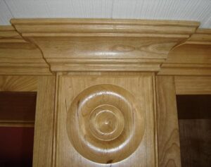 Pilaster Topped with Crown Molding